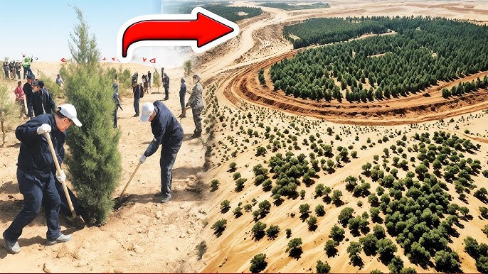 How China is Converting Deserts into Green Oasis with Disc Cutters