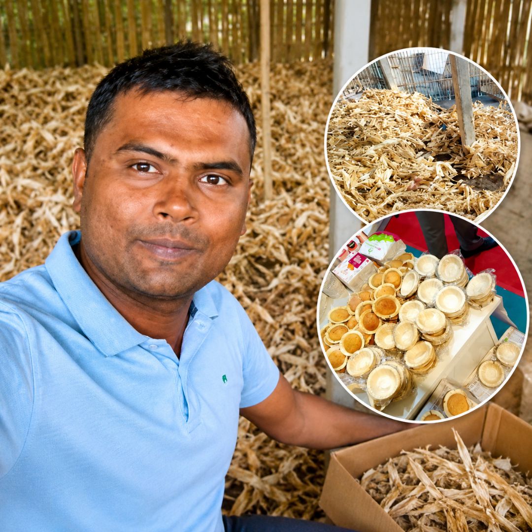 ₹30 Lakh Railway Order: Bihar Engineer Turns Corn Husk Into Plastic-Free Cups