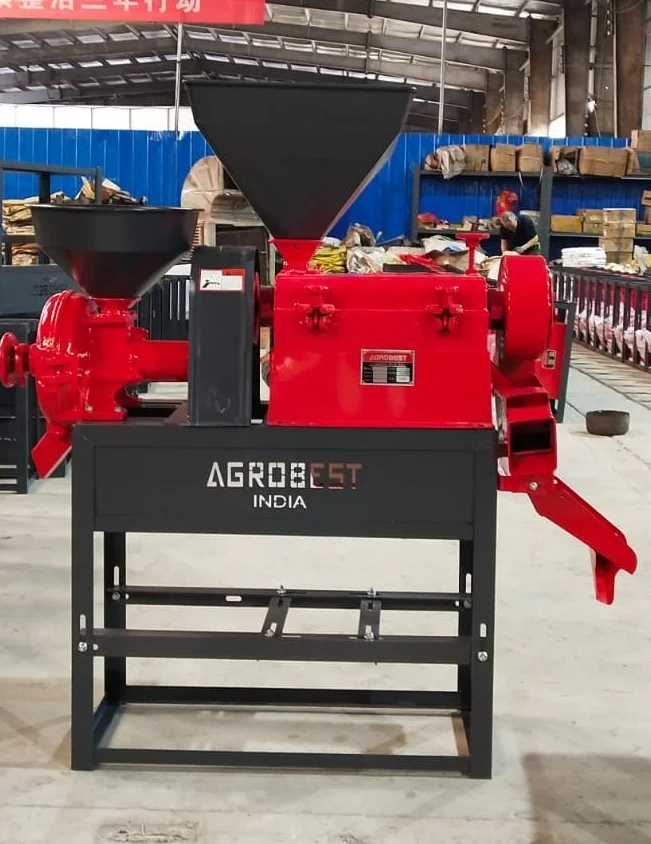6N110-6P200 Mini Rice Mill | 3HP Single Phase Rice Milling Machine
