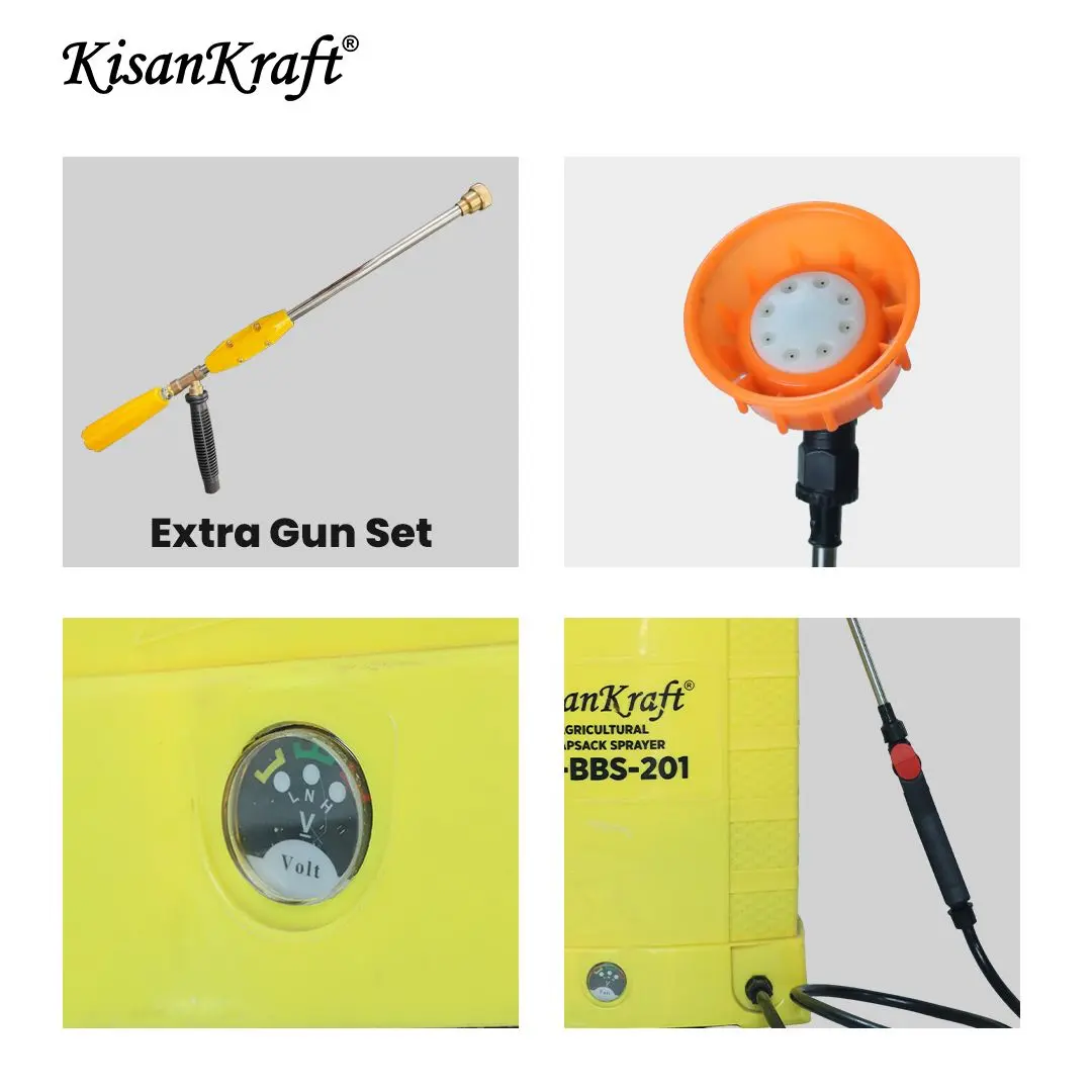 Kisankraft Knapsack Electric Sprayer with Battery (KK-BBS-201)