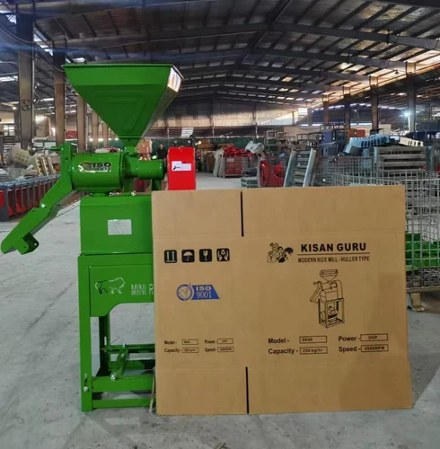 6N40 Kisan Guru Mini Rice Mill | Paddy Rice Milling Machine