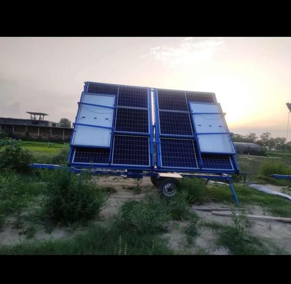 Solar Tractor Attachable Trolley | Solar Powered Farm Trailer