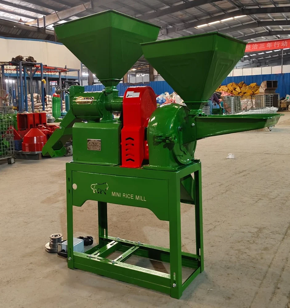 6N110-9FC21 Combined Rice Mill with Motor | Paddy Rice Milling Machine