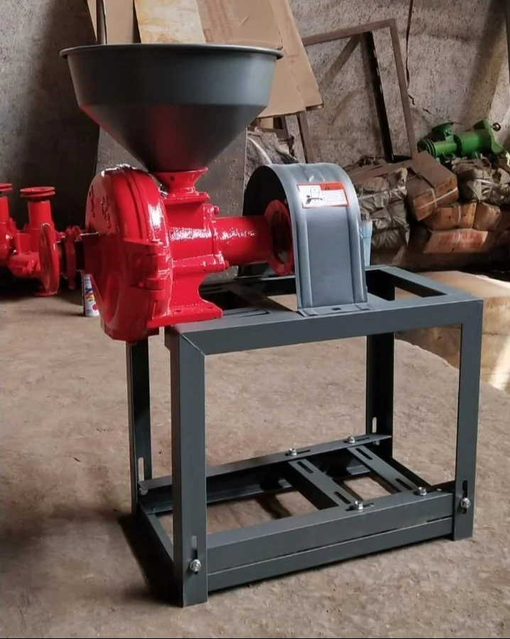 6P200 Rice Grinder with Motor | Commercial Grain Grinding Machine