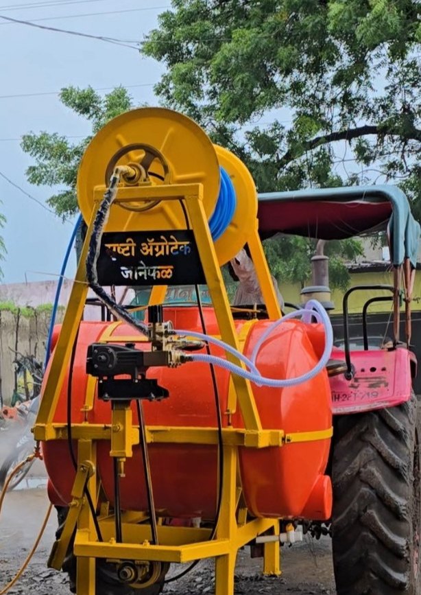 TRACTOR MOUNTED SPRAYER 500 LTR TANK  2IN1 AUTO/MANUAL SPRAY NATARAJ (12.5HP PUMP,300 MTR PIPE,1 GUN)