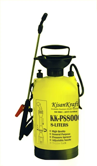 KisanKraft KK-PS8000 8L Hand Held Sprayer | Manual Pressure Sprayer